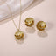 TNS59 BASE METAL SPIRAL FLORAL NECKLACE