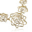 TNS67 BASE METAL OPENWORK FLORAL NECKLACE