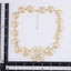 TNS67 BASE METAL OPENWORK FLORAL NECKLACE