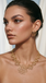 TES82 BASE METAL OPENWORK FLORAL STUD EARRING