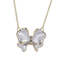 TNS79 BASE METAL NECKLACE WITH BUTTERFLY CHARM
