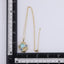 TNS91 BASE METAL NECKLACE WITH FLORAL CHARM