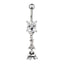 TBPN382 BANANA WITH STONE DESIGN AAB CO..