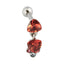 TRTH124 HELIX WITH STONE DESIGN