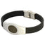 BSS539 STAINLESS STEEL SILICON BRACELET