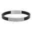 BSS555 STAINLESS STEEL BRACELET+LEATHER