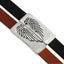 BSS604 STAINLESS STEEL LEATHER BRACELET AAB CO..