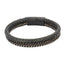 BSS637 STAINLESS STEEL LEATHER PLASTIC BRACELET