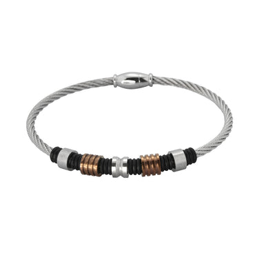 BSS642 STAINLESS STEEL SILICON BRACELET AAB CO..