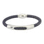 BSS644 STAINLESS STEEL LEATHER BRACELET AAB CO..