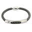 BSS644 STAINLESS STEEL LEATHER BRACELET AAB CO..