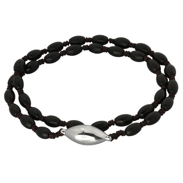 BSS672 STAINLESS STEEL GLASS STONE BRACELET AAB CO..