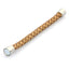 BSS675 STAINLESS STEEL LEATHER HALF BRACELET AAB CO..