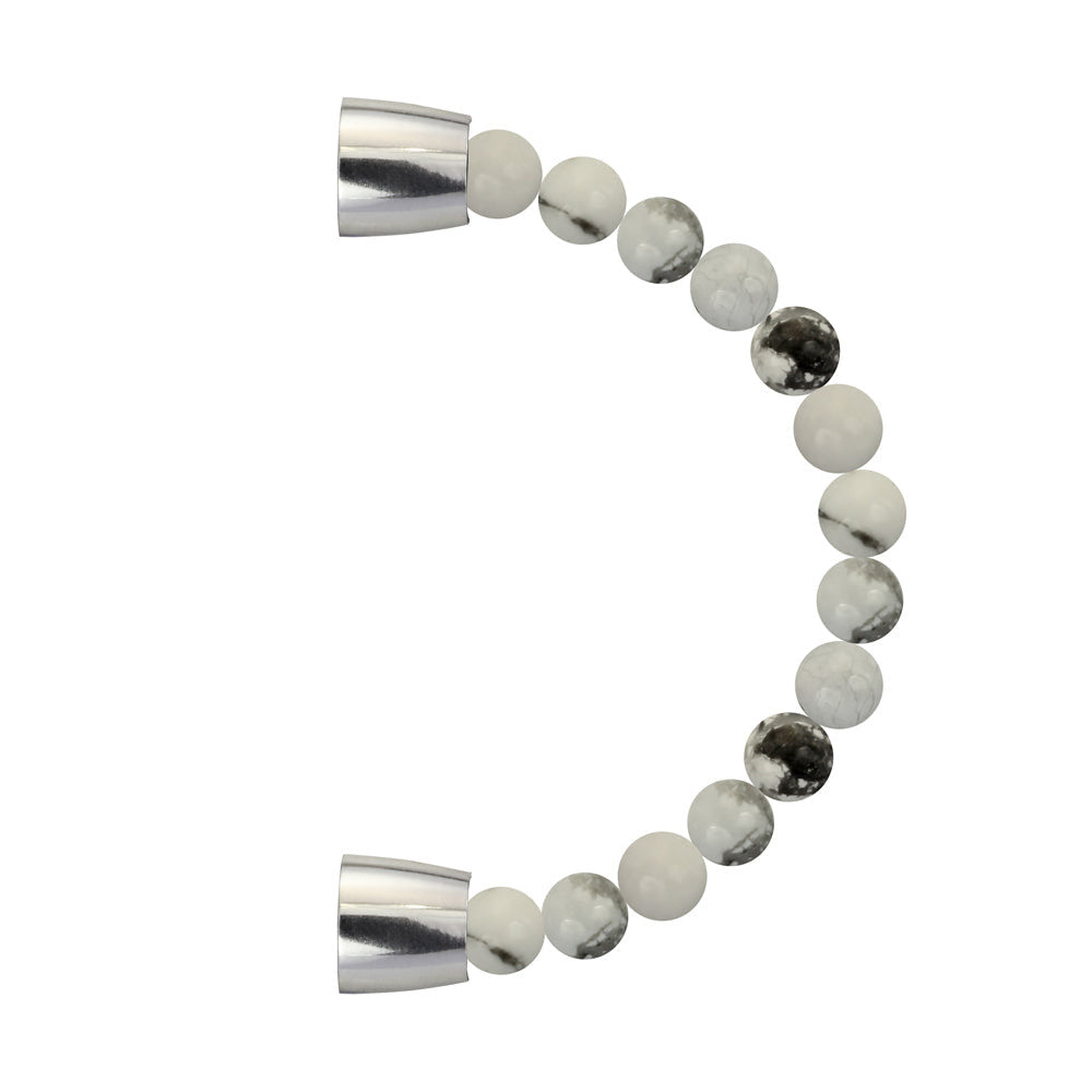 BSS676 STAINLESS STEEL HALF BRACELET