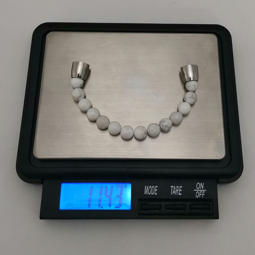 BSS676 STAINLESS STEEL HALF BRACELET