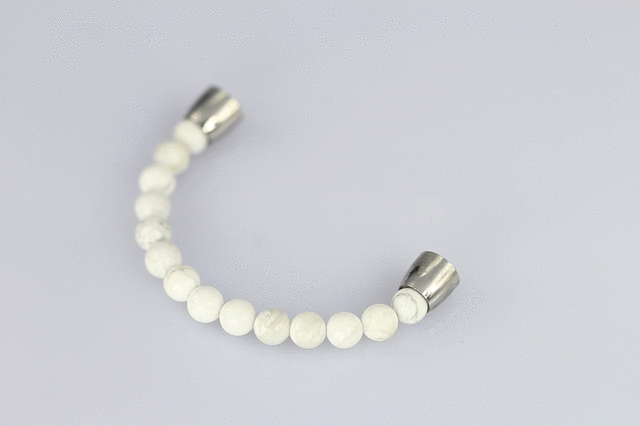 BSS676 STAINLESS STEEL HALF BRACELET