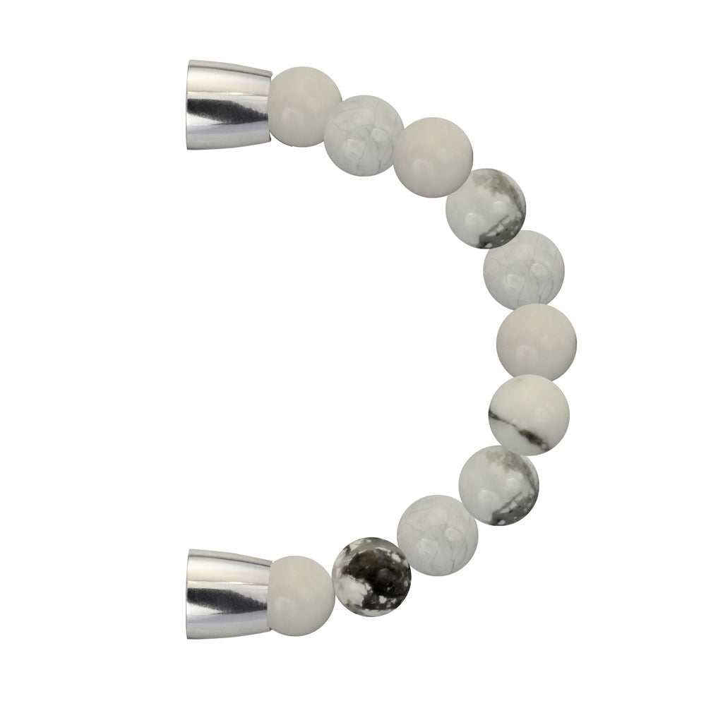 BSS676 STAINLESS STEEL HALF BRACELET
