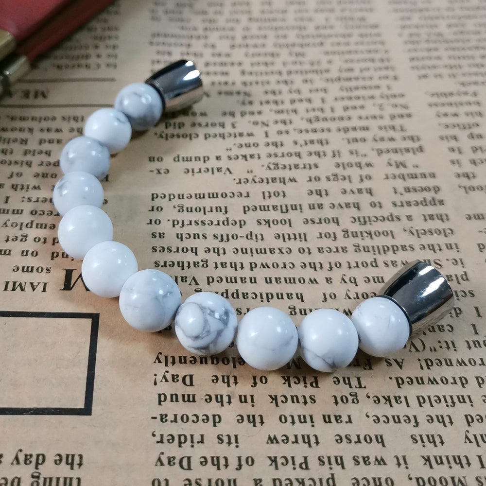 BSS676 STAINLESS STEEL HALF BRACELET