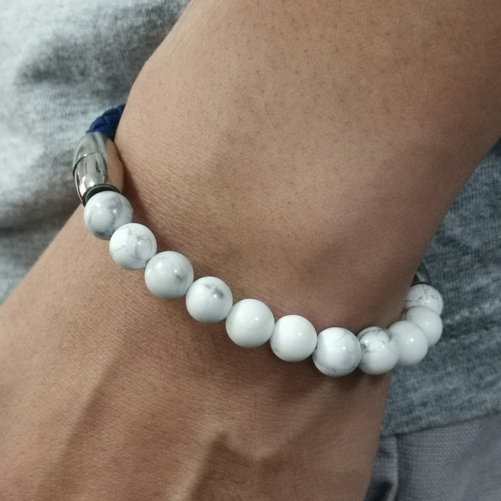 BSS676 STAINLESS STEEL HALF BRACELET