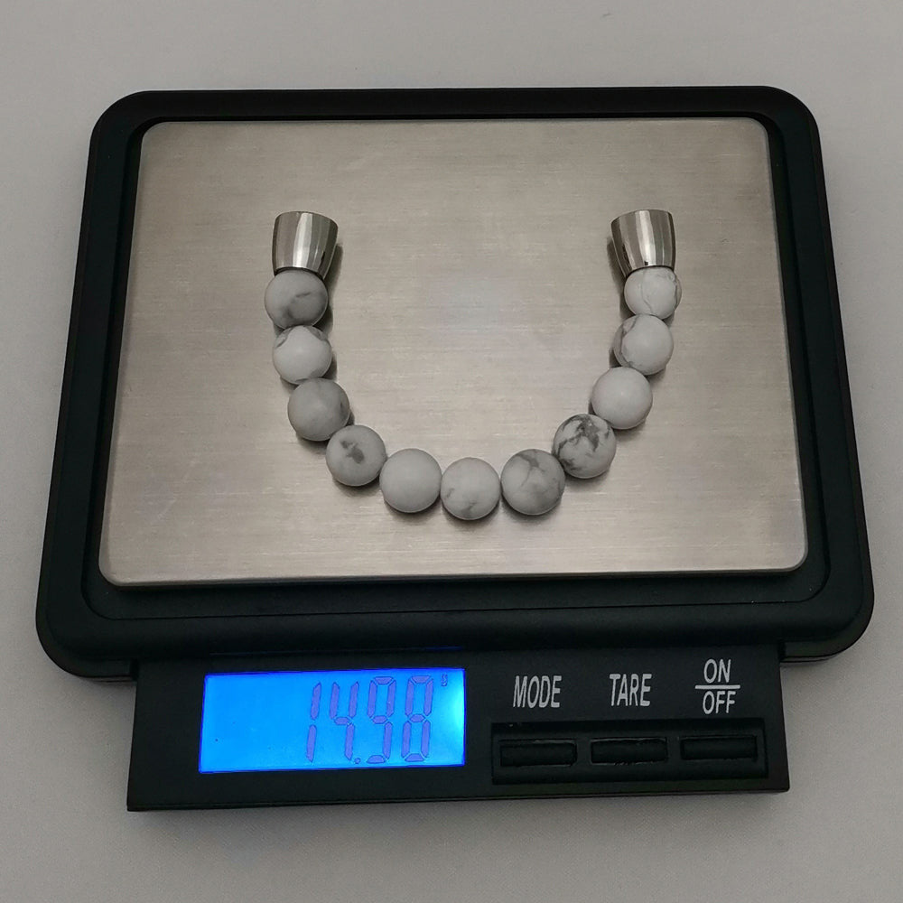 BSS676 STAINLESS STEEL HALF BRACELET