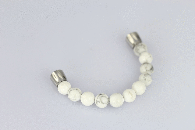 BSS676 STAINLESS STEEL HALF BRACELET