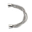 BSS678 STAINLESS STEEL HALF BRACELET