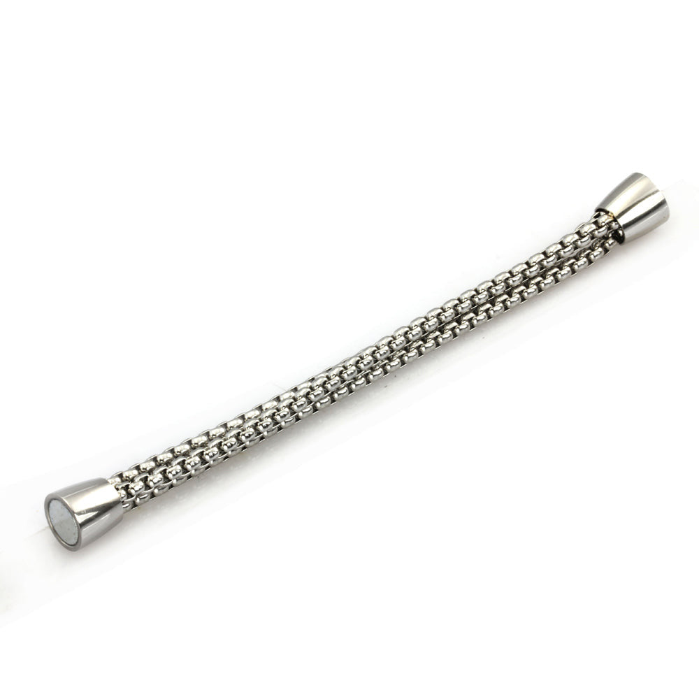 BSS678 STAINLESS STEEL HALF BRACELET