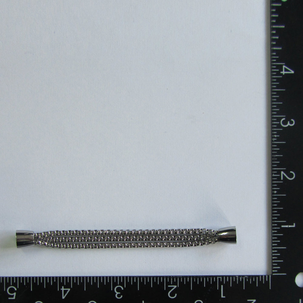 BSS678 STAINLESS STEEL HALF BRACELET
