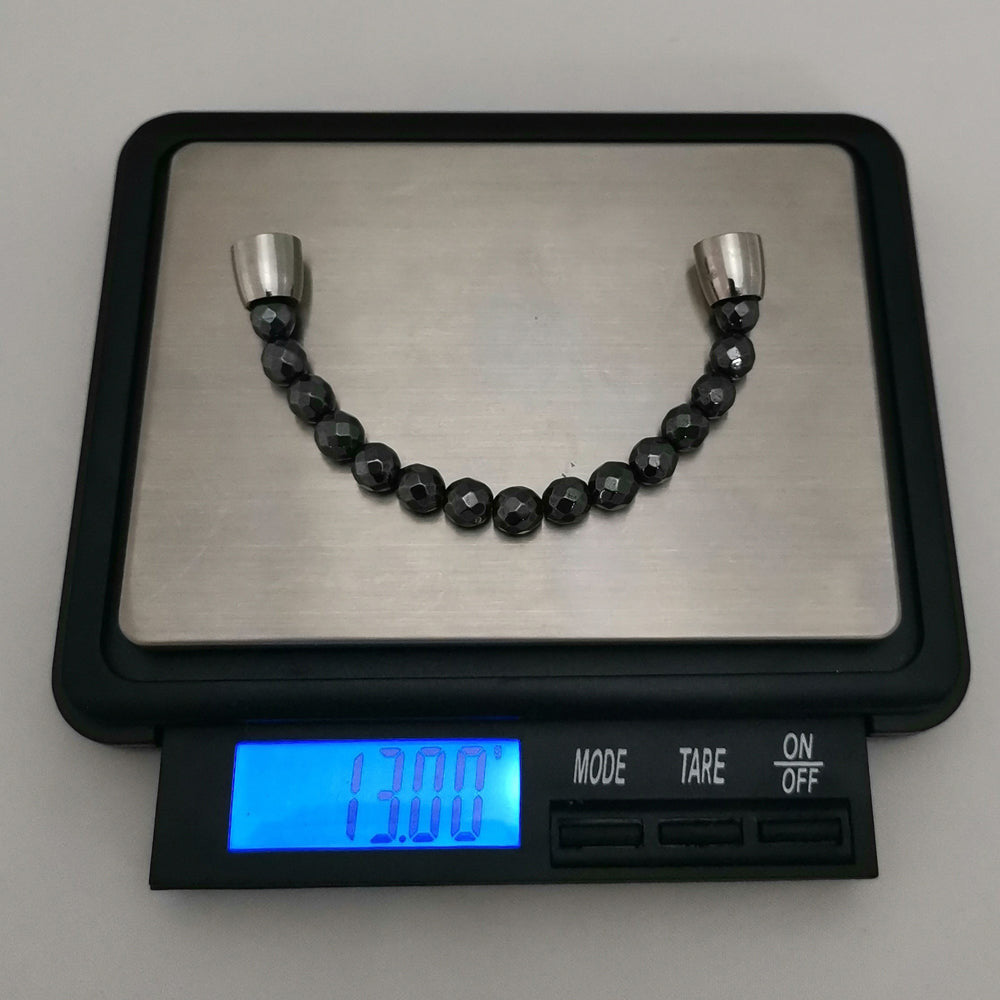BSS721 STAINLESS STEEL HALF BRACELET