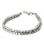 MBSS04 HEMATITE BRACELET WITH STAINLESS STEEL CLOSURE AAB CO..