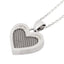 NSS468 STAINLESS STEEL NECKLACE WITH HEART DESIGN