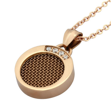 NSS469 STAINLESS STEEL NECKLACE WITH ROUND DESIGN AAB CO..