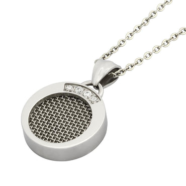 NSS469 STAINLESS STEEL NECKLACE WITH ROUND DESIGN AAB CO..
