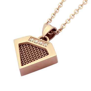 NSS470 STAINLESS STEEL NECKLACE WITH DIAMOND DESIGN AAB CO..