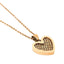 NSS498 STAINLESS STEEL NECKLACE WITH HEART DESIGN AAB CO..