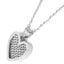 NSS498 STAINLESS STEEL NECKLACE WITH HEART DESIGN