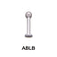 ABLB TITANIUM LABRET