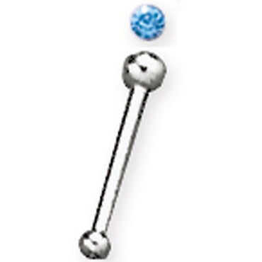 ABN1 NOSE STUD WITH JEWELLED BALL AAB CO..