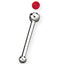 ABN1 NOSE STUD WITH JEWELLED BALL AAB CO..