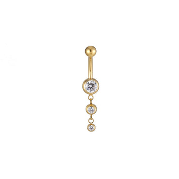 ADBLH02 G-23 TITANIUM INTERNAL THREAD BELLY WITH STONE AAB CO..