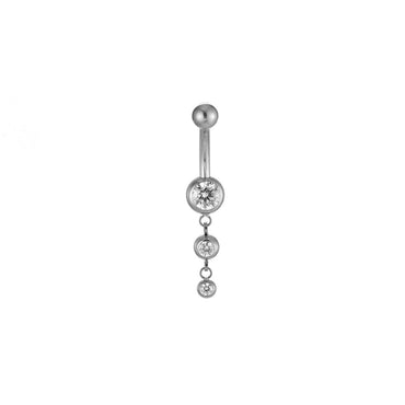 ADBLH02 G-23 TITANIUM INTERNAL THREAD BELLY WITH STONE AAB CO..