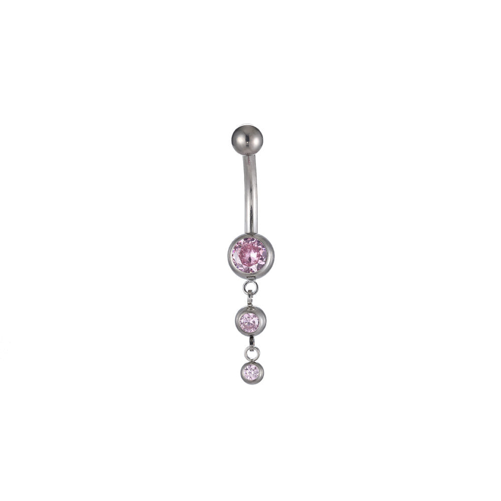 ADBLH02 G-23 TITANIUM INTERNAL THREAD BELLY WITH STONE AAB CO..