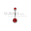 ADJBL2S TITANIUM BANANA WITH JEWELLED AAB CO..
