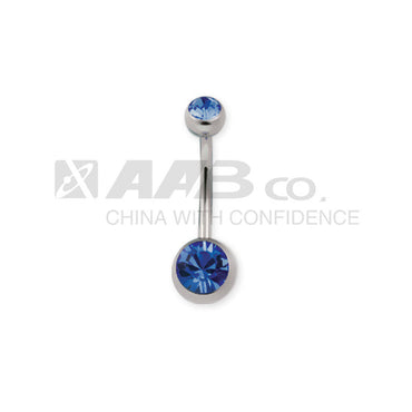 ADJBL2S TITANIUM BANANA WITH JEWELLED AAB CO..