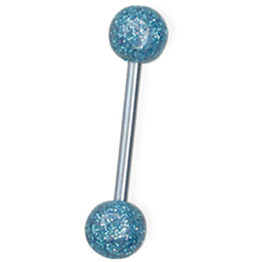 AZRB BARBELL W/ U.V BALL W/ ZIRCON AAB CO..