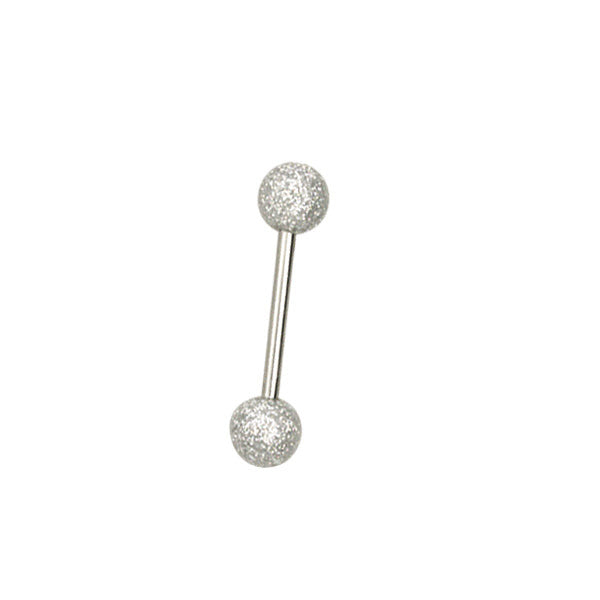 AZRB BARBELL W/ U.V BALL W/ ZIRCON AAB CO..