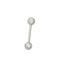 AZRB BARBELL W/ U.V BALL W/ ZIRCON AAB CO..