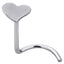 BBN09 CURVED NOSE STUD WITH HEART