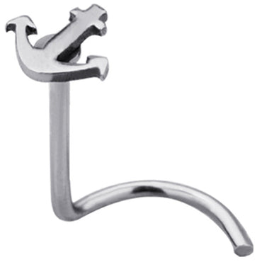 BBN19 CURVED NOSE STUD WITH ANCHOR AAB CO..