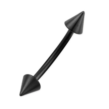 BBSNPB BANANA W/CONE - PVD COLOR BLACK AAB CO..